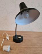 te koop: zwarte metalen bureaulamp, retro vintage jaren 60, Gebruikt, Ophalen of Verzenden, Retro vintage sixties, Metaal