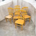 Set van 4 gouden stoelen., Huis en Inrichting, Stoelen, Ophalen, Gebruikt, Overige kleuren, Onbekend