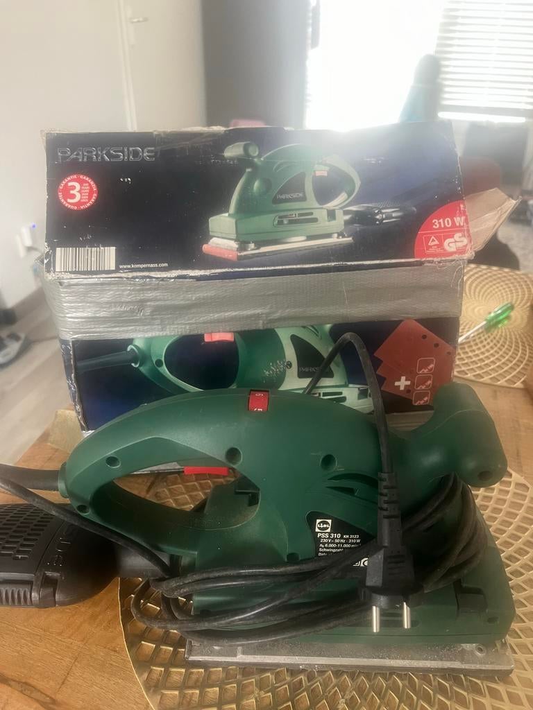 Parkside vlakschuurmachine PSS 310 A1 - 310W, Ophalen of Verzenden, Zo goed als nieuw, Minder dan 600 watt, Vlakschuurmachine