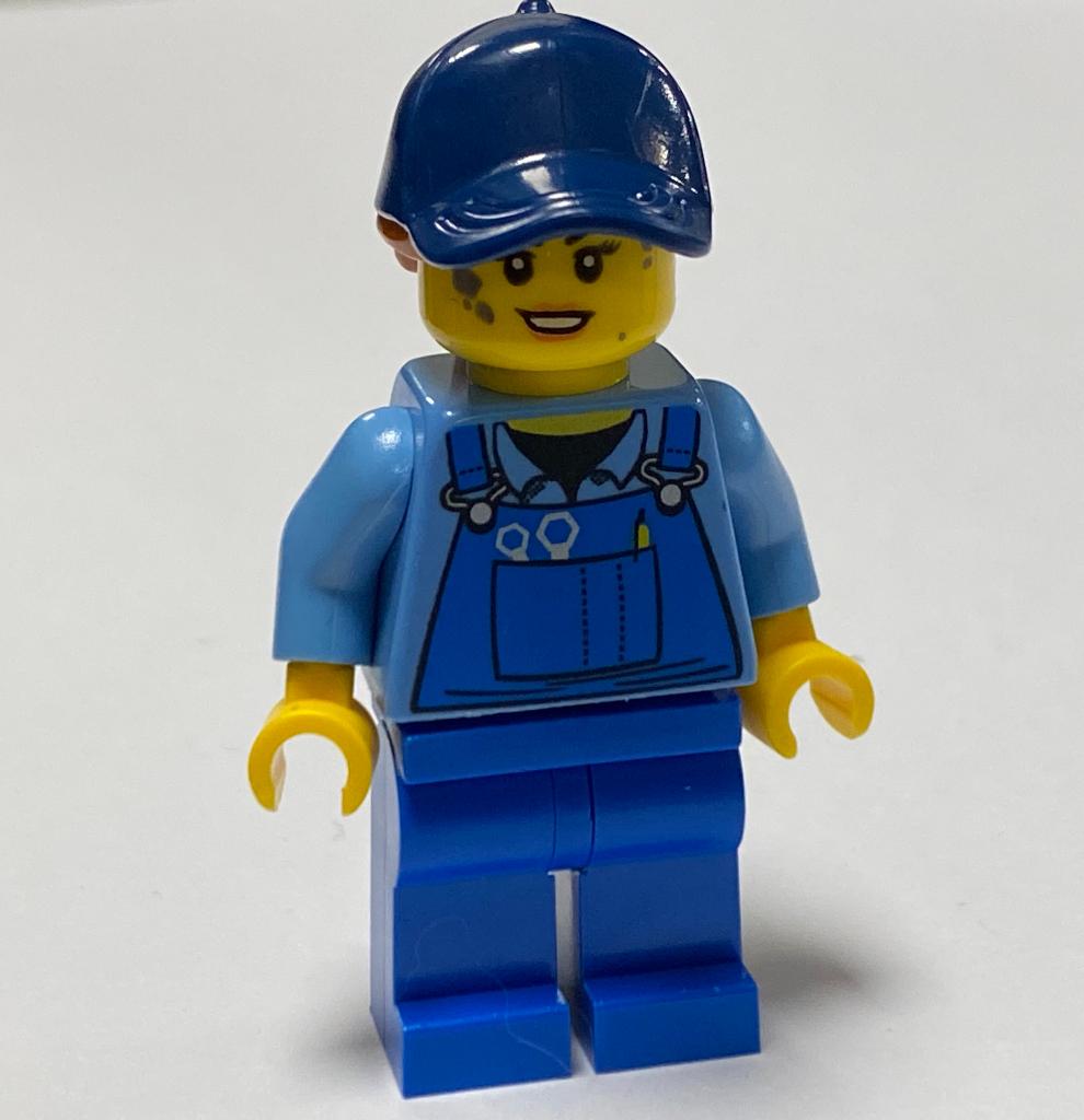 Lego Town Minifiguur twn358a vrouwelijke monteur, Overige thema's, Lego, Nieuw, Ophalen of Verzenden