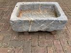 Oude Belgisch hardstenen trog gootsteen pompbak, G, Ophalen