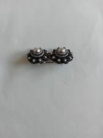 Dubbele Zeeuwse knop broche, Ophalen, Zo goed als nieuw, Zilver, Overige materialen