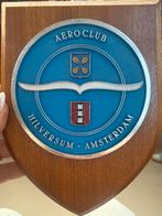 Vintage Aero Club Hilversum Amsterdam wandbord, Antiek en Kunst, Antiek | Wandborden en Tegels, Ophalen of Verzenden