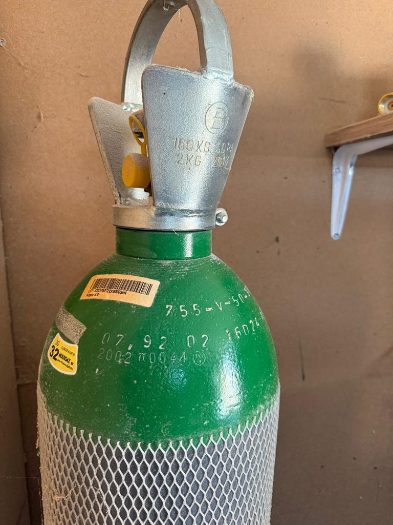 Argon gasfles 300bar 50Liter Nieuw, Ophalen of Verzenden, Zo goed als nieuw, Overige merken