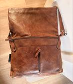 Fred de la Bretoniere grote bruine leren schoudertas, Sieraden, Tassen en Uiterlijk, Tassen | Damestassen, Ophalen of Verzenden