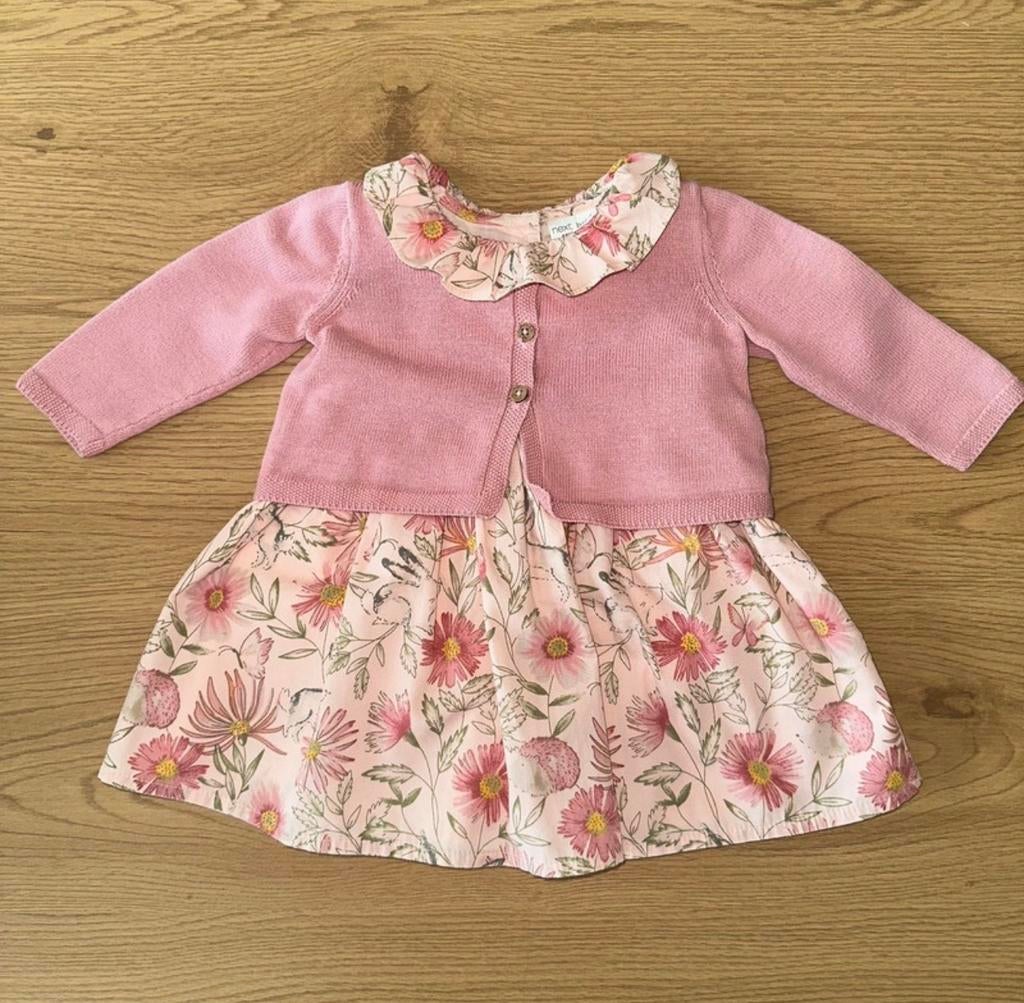Next Baby jurkje met vestje maat 62 zo goed als nieuw, Ophalen of Verzenden, Zo goed als nieuw, Meisje, Setje