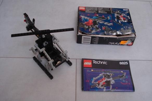 Techn Lego 8825 helicopter night chopper, bouwbeschr en doos, Kinderen en Baby's, Speelgoed | Duplo en Lego, Zo goed als nieuw