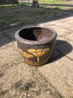 Bloempot, Steen, Minder dan 30 cm, Rond, Ophalen of Verzenden