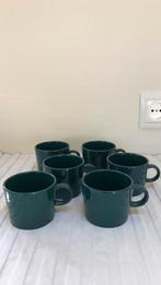 6 groene Iittala Arabia Teema kopjes, Keramiek, Ophalen of Verzenden, Zo goed als nieuw, Overige stijlen