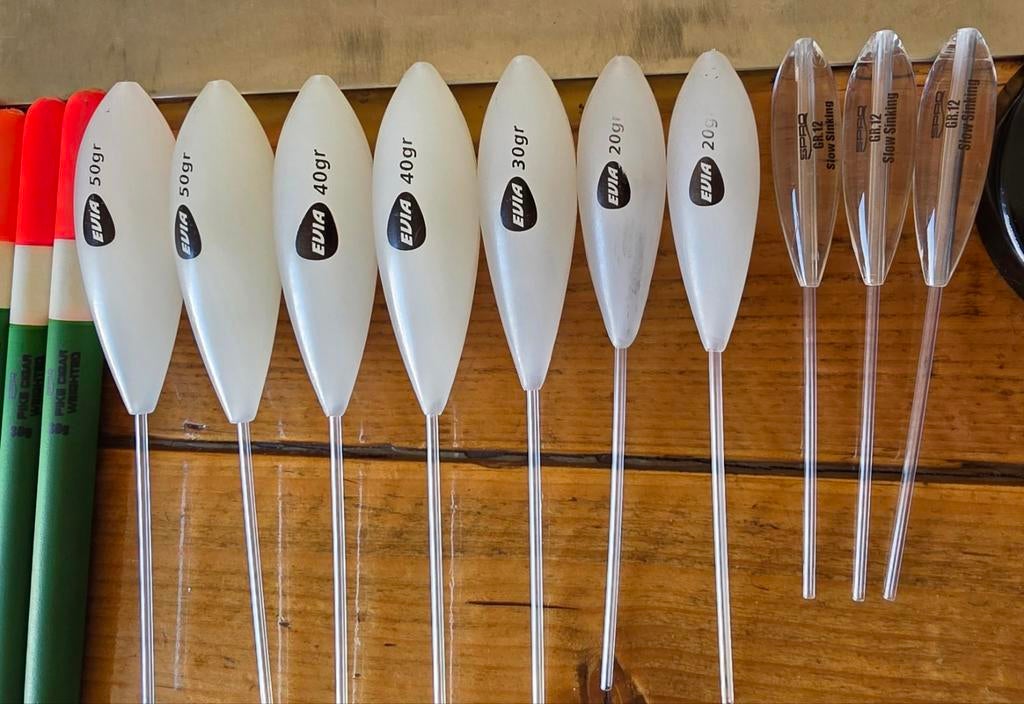 Dobbers en bombetta's, Watersport en Boten, Hengelsport | Algemeen, Ophalen, Zo goed als nieuw, Dobber of Lood