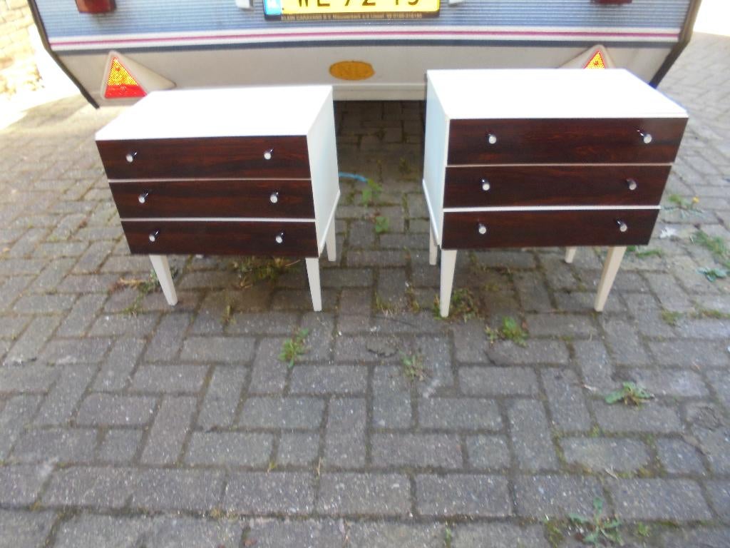 vintage nachtkastjes, Ophalen, Huis en Inrichting