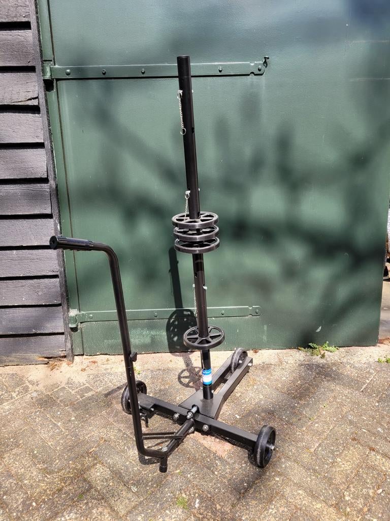 Velgenboom bandenboom bandenstandaard verrijdbaar, Ophalen