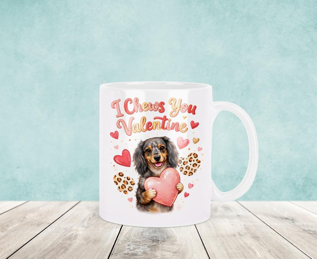 I Chews You Valentine - Teckel Mok, Verzenden, Keramiek, Nieuw, Overige stijlen