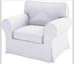 Witte Ektorp fauteuil IKEA, Ophalen, Gebruikt, Stof, 75 tot 100 cm
