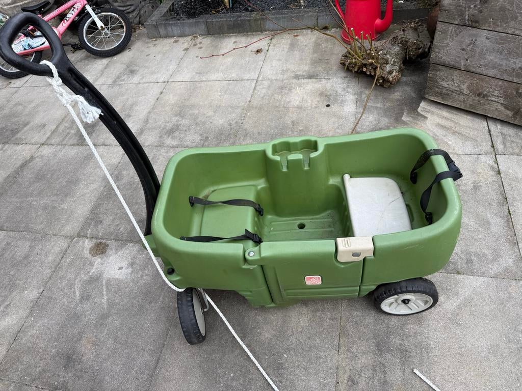 Stevige groene bolderkar van Step2, Caravans en Kamperen, Bolderkarren, Ophalen, Gebruikt