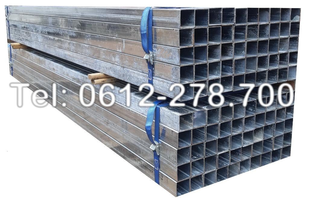 ️️Partij - KOKERS - KOKERPROFIELEN - 50x50x2mm L= 235 cm, Ophalen, Zo goed als nieuw, IJzer