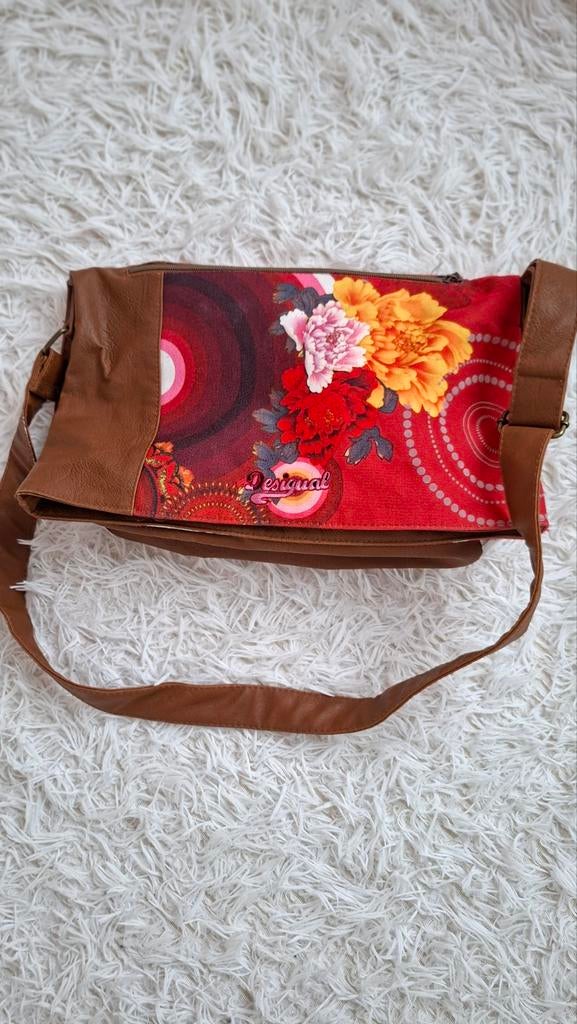 Desigual schoudertas met bloemenprint