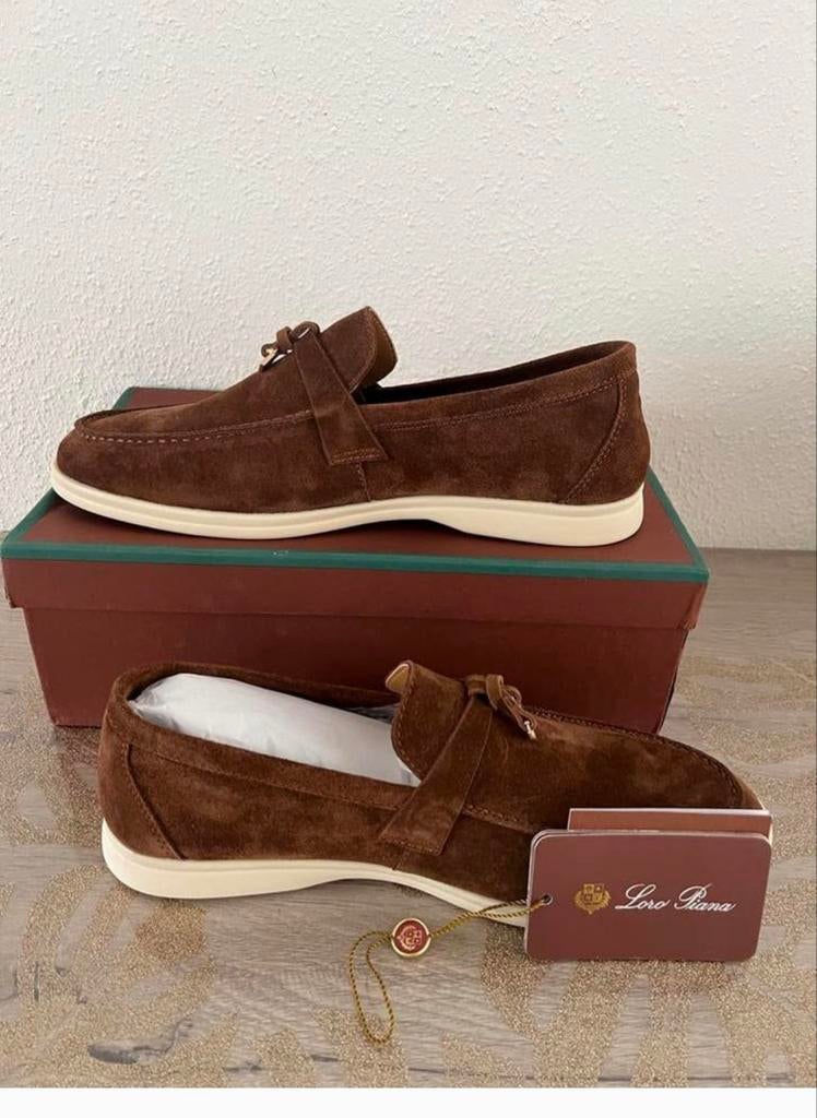 Loro Piana Summer Walk schoenen maat 44, Ophalen of Verzenden, Nieuw, Bruin, Loafers
