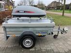 Saris Arba Classic aanhanger met deksel en dakkoffer, Auto diversen, Aanhangers en Bagagewagens, Ophalen, Gebruikt