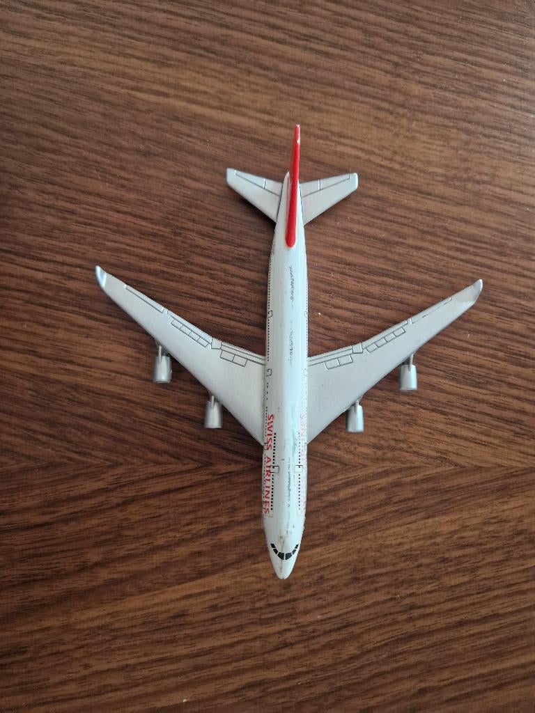 Metalen vliegtuig Swiss Air, merk Realtoy, Ophalen, Zo goed als nieuw