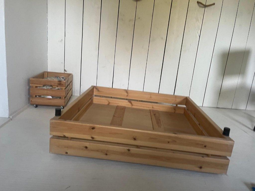 Twee lades lifetime bed, Ophalen, 90 cm, Zo goed als nieuw, Hout
