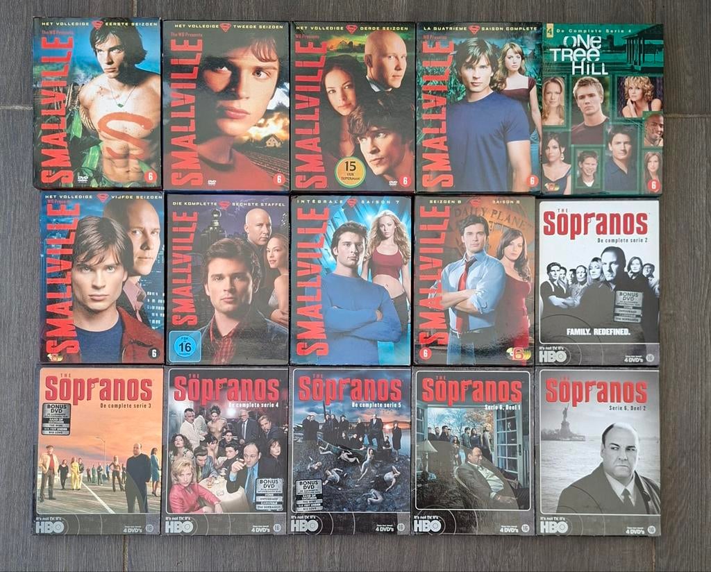 grote partij series en dvd boxen, Alle leeftijden, Ophalen, Zo goed als nieuw, Boxset