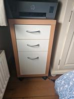 2 small office draws, Ophalen, Met wielen, Zo goed als nieuw, Bureau