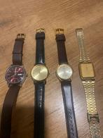 Vier Lorus herenhorloges - Set, Sieraden, Tassen en Uiterlijk, Horloges | Heren, Overige merken, Staal, Polshorloge, Ophalen of Verzenden