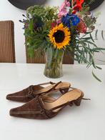 Bruine suede muiltjes maat 39, Bruin, Gedragen, Sandalen of Muiltjes, Scatola de Scarpe