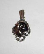 Hanger Roos zilver 925 Teka, Verzenden, Zo goed als nieuw, Bloem of Plant, Zilver