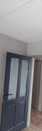 Binnendeur voor een opdek kozijn met melkglas, Ophalen, Binnendeur, 200 tot 215 cm