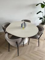 Eettafel, Huis en Inrichting, Tafels | Eettafels, Ophalen, Rond, Zo goed als nieuw, Vier personen