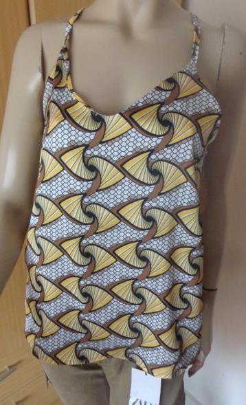 New Collection Italy retro print tanktop top maat S/M beschikbaar voor biedingen