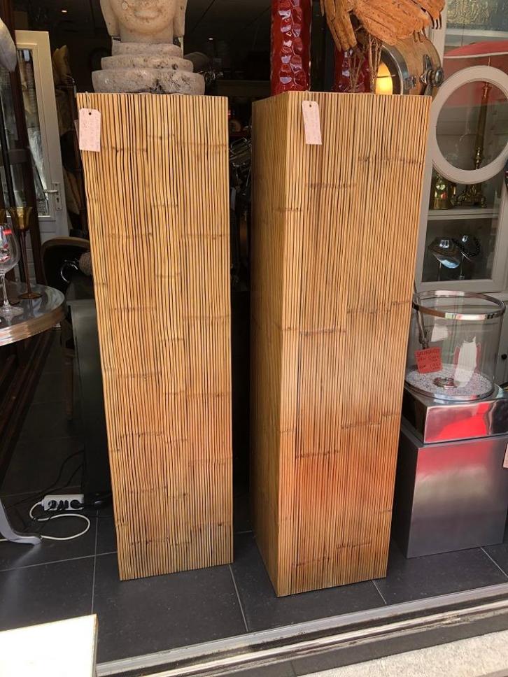 Plantenzuil zuil pilaar Bamboe 150 hoog, Huis en Inrichting, Woonaccessoires | Zuilen en Pilaren, Nieuw, Ophalen
