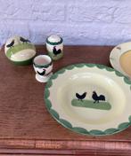 Zeller keramiek serviesonderdelen. Kip en haan + bijenland., Ophalen of Verzenden, Gebruikt, Keramiek, Overige stijlen