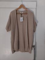 NIEUW vest korte mouw van c&s maat xxl 46 JACKY, Kleding | Dames, Beige, Nieuw, Ophalen of Verzenden, Maat 46/48 (XL) of groter