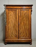 Antieke XL Biedermeier meidenkast vintage linnenkast kast, Ophalen of Verzenden