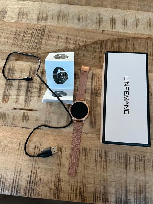 Smartwatch rose plated, Sieraden, Tassen en Uiterlijk, Smartwatches, Zo goed als nieuw, Android, Roze, Ophalen of Verzenden