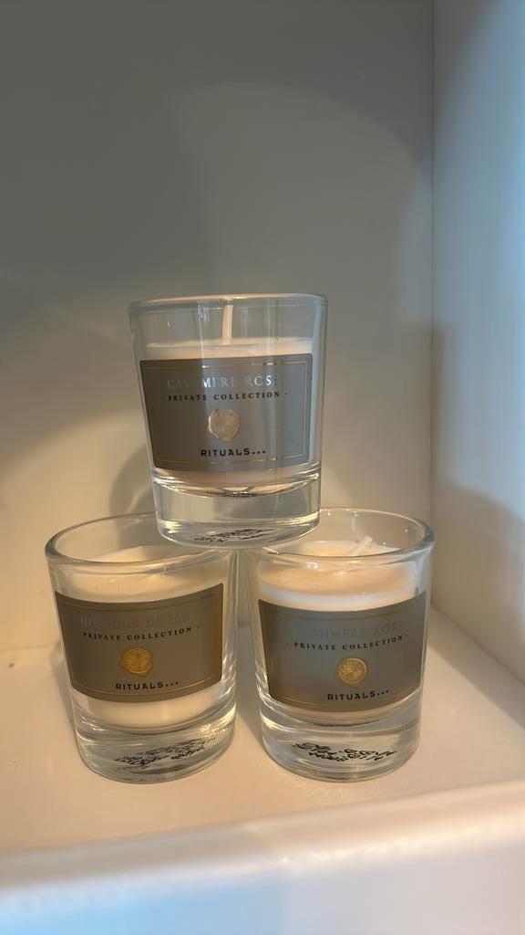 Rituals advent kaarsen hubiscus dream & cashmere rose, Huis en Inrichting, Woonaccessoires | Kandelaars en Kaarsen, Nieuw, Minder dan 25 cm