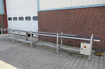 TRANSPORTBAND 38 cm x 600 cm, snelheid regelbaar. Gebruikt. beschikbaar voor biedingen