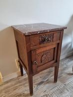 Antiek nachtkastje met marmeren blad, Ophalen