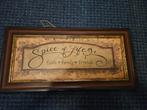 Schilderij/bord met spreuk, Antiek en Kunst, Ophalen of Verzenden