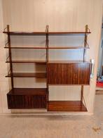 Vintage Poul Cadovius wandsysteem  in palissander hout, Huis en Inrichting, Kasten | Wandmeubels, Ophalen, Gebruikt, Minder dan 150 cm