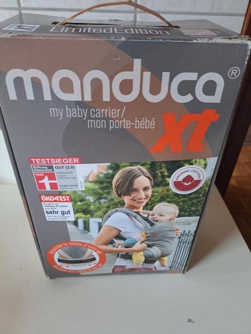 Beige draagzak voor een baby van 3,5 tot 20 kg.   Manduca xt, Kinderen en Baby's, Babydragers en Draagdoeken, Zo goed als nieuw
