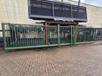 Vrijdragende schuifpoort 7m doorgang 2m hoog, Tuin en Terras, Ophalen, Met poort, Gebruikt, Spijlenhekwerk