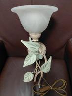 Mooie vintage wandlamp met bladeren, Huis en Inrichting, Lampen | Wandlampen, Ophalen of Verzenden, Gebruikt, Glas, Landelijk