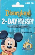 2-day ticket 50 jaar Disneyland blauw, Ophalen of Verzenden, Mickey Mouse, Nieuw, Overige typen