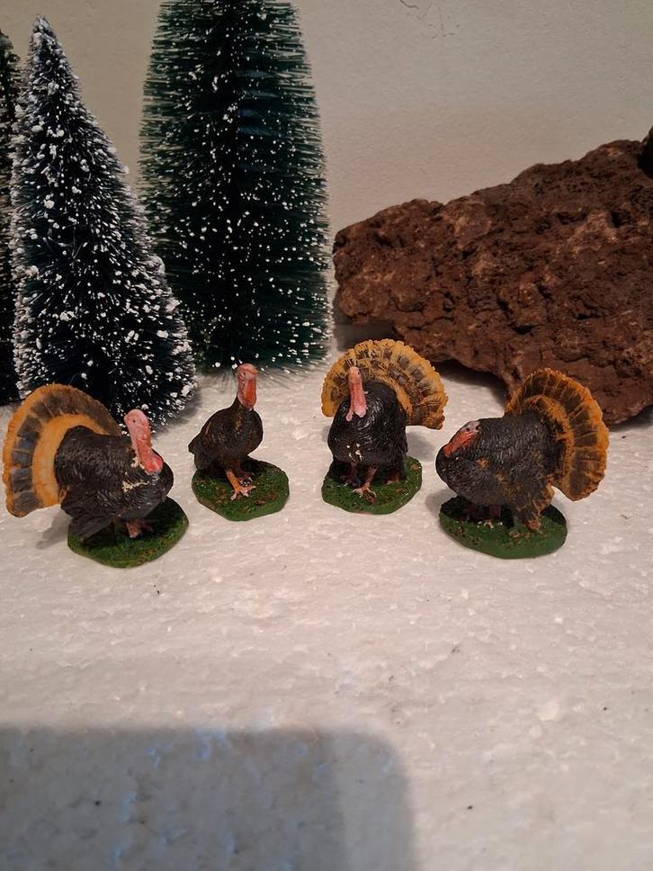 Lemax Gobbling Turkeys, Diversen, Kerst, Gebruikt, Ophalen of Verzenden