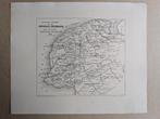 Kleine kaart van de provincie Friesland, Boeken, Atlassen en Landkaarten, Gelezen, Ophalen of Verzenden, Landkaart, 1800 tot 2000