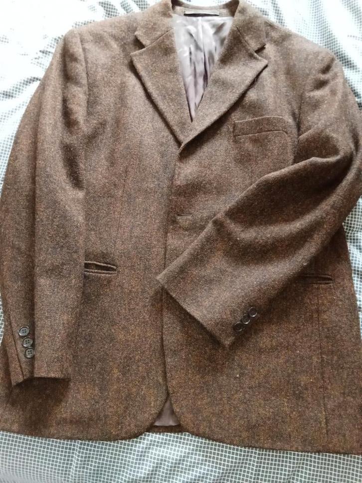 Heren Colbert Calabria Maat 26 - 100% Wol, Kleding | Heren, Kostuums en Colberts, Zo goed als nieuw, Maat 46 (S) of kleiner, Bruin